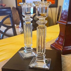 Vintage Shannon Crystal Candle Holders